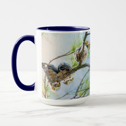 Mug Owlets Chouettes Bébé Faune Nature (Gauche)