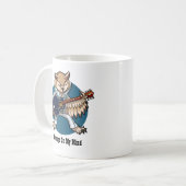 Mug Owways On My Mind Rock & Roll Guitar Owl Cartoon (Devant gauche)