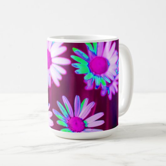 Mug Oxeye Daisy Meadow Pop Art Style (Devant droit)