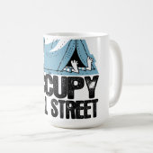 Mug Oxygentees occupent Wall Street (Devant droit)