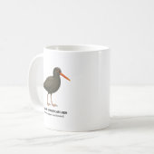 Mug Oystercatcher noir - Oiseaux de Californie (Devant gauche)