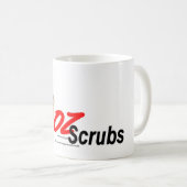 Mug Ozscrubs - uniformes médicaux faits australiens (Devant droit)