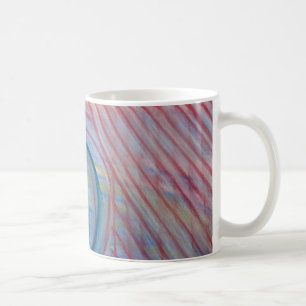 Mug P43 Bleu Rouge Jaune Abstrait Coloré Art