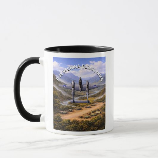 Mug P-38 Lightning Chine Birmanie Inde Campagne (Gauche)