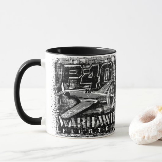 Mug P-40 Warhawk (Avec donut)
