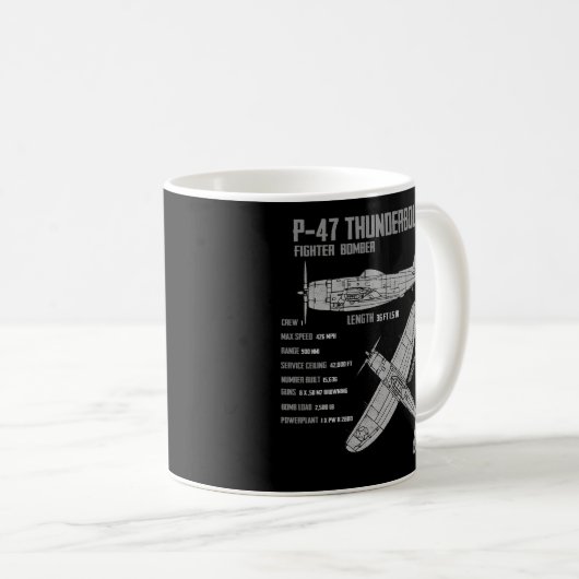 Mug P-47 Thunderbolt (Devant droit)