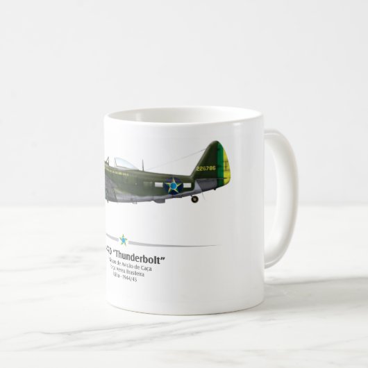 Mug P-47D Thunderbolt - Assied le Foret - FAB - (Devant droit)