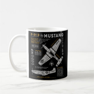 Mug P-51 Mustang Avion de combat de l'aviation nord-am