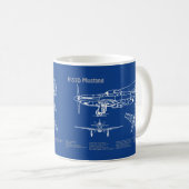 Mug P-51D Mustang - Plan de l'avion AD (Devant droit)