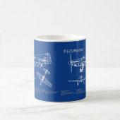 Mug P-51D Mustang - Plan de l'avion AD (Centre)