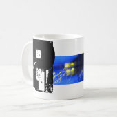 Mug P Cool de monogramme typographique (Devant gauche)