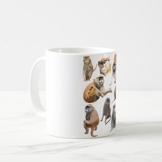 Mug P est pour Patas Monkey (Devant gauche)