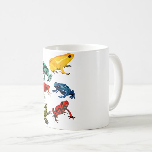 Mug P est pour Poison Dart Frog (Devant droit)