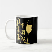 Mug P Fizz Kiss Funny New Years Eve Wine Champagne (Gauche)