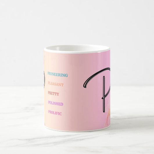 Mug "P" initial (11oz) (Centre)