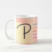 Mug "P" initial (11oz) (Gauche)