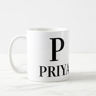 MUG P) NOM, LETTRE ET PERSONNALISER POSITIVE DE DESCRI