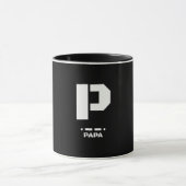 Mug P(Papa) OTAN Alphabet phonétique et code morse (Centre)