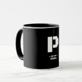 Mug P(Papa) OTAN Alphabet phonétique et code morse (Devant gauche)