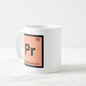 Mug P.R. - Symbole de Tableau périodique de chimie de (Devant gauche)