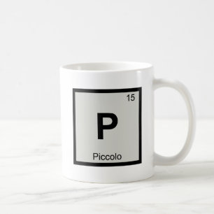 Mug P - Symbole de tableau périodique de la chimie de 