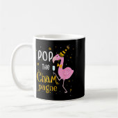 Mug P The Champagne It's New Year! Funny Flamingo Drin (Gauche)