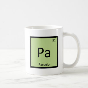 Mug Pa - Chimie des légumes panais Tableau périodique