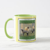 Mug PA de Lititz. Revenu ! Moutons mignons ! Proverbe (Gauche)