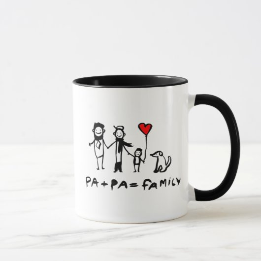Mug Pa + Pa = Famille (Droite)