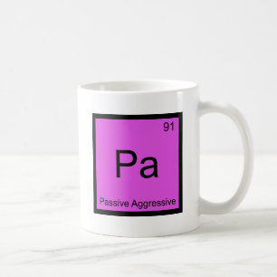 Mug PA - Symbole agressif passif T d'élément de chim