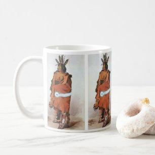 Mug Pachtuwa-Chta, Arikara Warrior Portrait par Bodmer