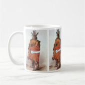 Mug Pachtuwa-Chta, Arikara Warrior Portrait par Bodmer (Gauche)
