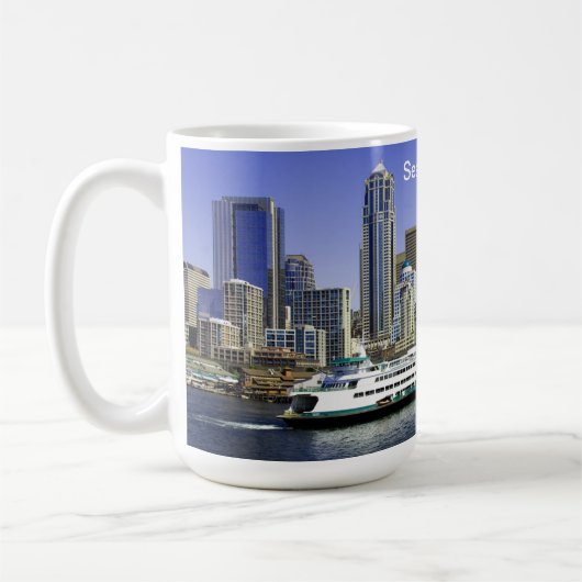 Mug Pacific Northwest Seattle Ferry & Builds (Gauche)
