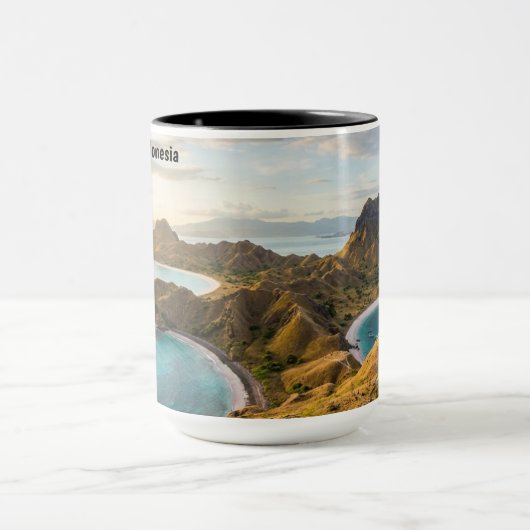 Mug Padar Island Sunset Landscape Canvas (Centre)