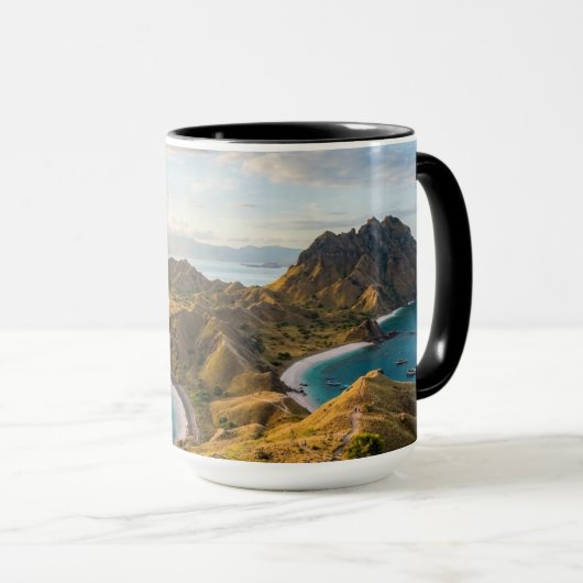 Mug Padar Island Sunset Landscape Canvas (Devant droit)