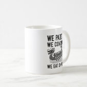 Mug Paddle, Conquer, Manger Snacks - Funny Dragon Boat (Devant droit)
