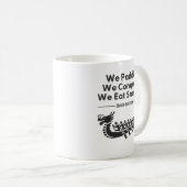 Mug Paddle, Conquer, Manger Snacks - Funny Dragon Boat (Devant droit)