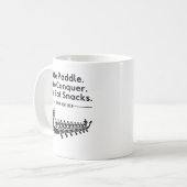 Mug Paddle, Conquer, Manger Snacks - Funny Dragon Boat (Devant gauche)