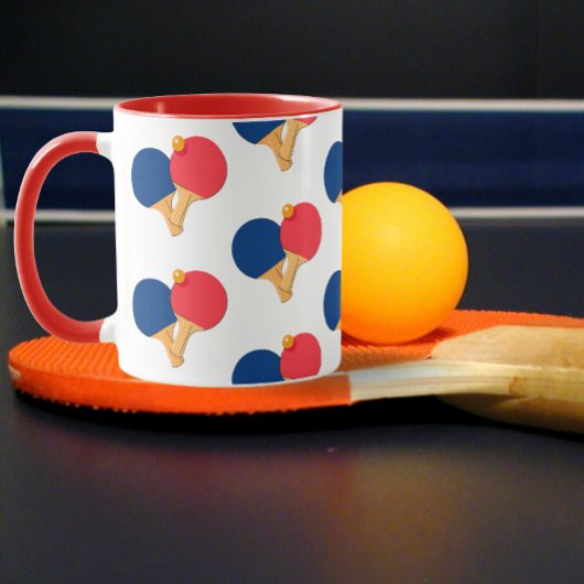 Mug Paddle moderne élégant, Ball Arrière - plan blanc