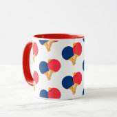 Mug Paddle moderne élégant, Ball Arrière - plan blanc (Devant gauche)