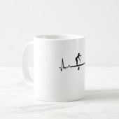 Mug Paddleboard Sup Girls Heartbeat Gift (Devant gauche)