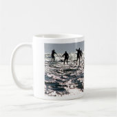 Mug Paddleboarders sur la mer de scintillement (Gauche)