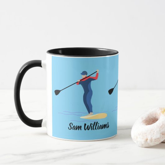 Mug Paddleboarding en stand-up (Avec donut)