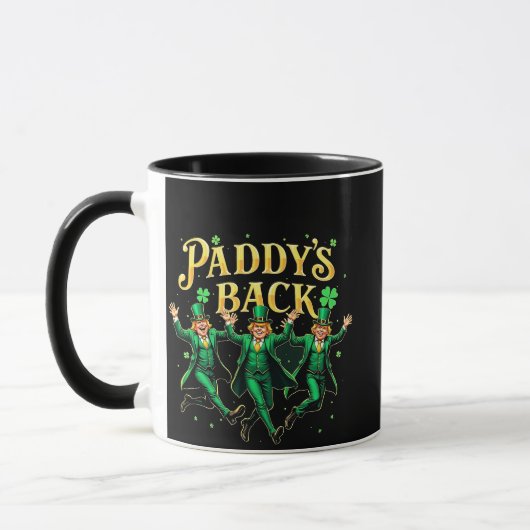 Mug Paddy's Back Funny St Patrick's Day Trump Support (Gauche)