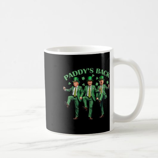 Mug Paddy's Back Jour de la Saint Patrick Danser Trump (Droite)