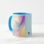 Mug PADEL COFFEE MUG– VIBRANT STYLE for HER BRIGHTS (Devant gauche)