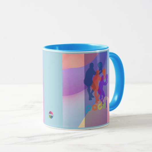 Mug PADEL COFFEE MUG– VIBRANT STYLE for HIM BRIGHTS (Devant droit)
