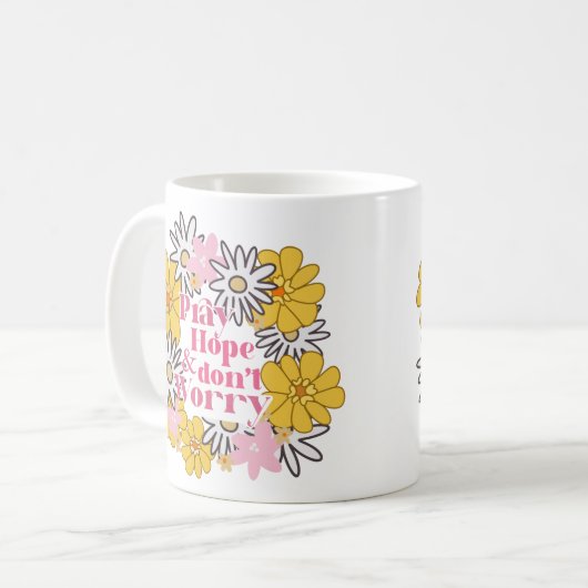 Mug Padre Pio Citation catholique (Devant gauche)