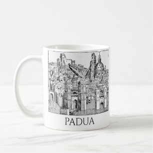 Mug Padua Médiéval Minimaliste Ciel en Ligne Art