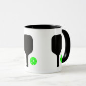 Mug Pagaie de balle et balle verte (Devant droit)